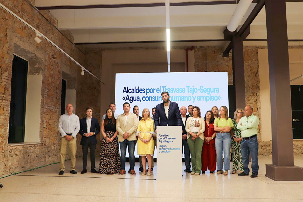 Antelo, en el acto en defensa del Trasvase Tajo-Segura: “Hoy aquí faltan los alcaldes de Castilla-La Mancha”