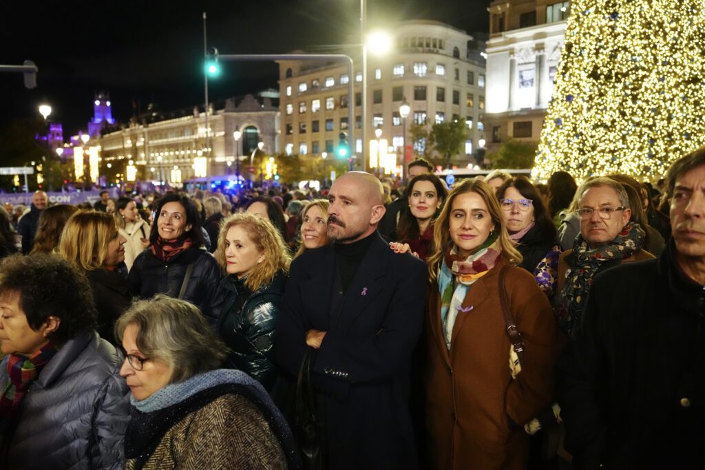 Jaime de los Santos en la manifestación del 25N 25.11.25