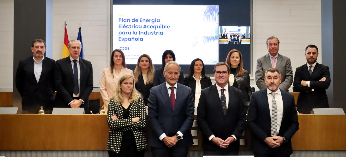 CEOE aboga por convertir la política energética en una auténtica política de competitividad empresarial e industrial|CEOE