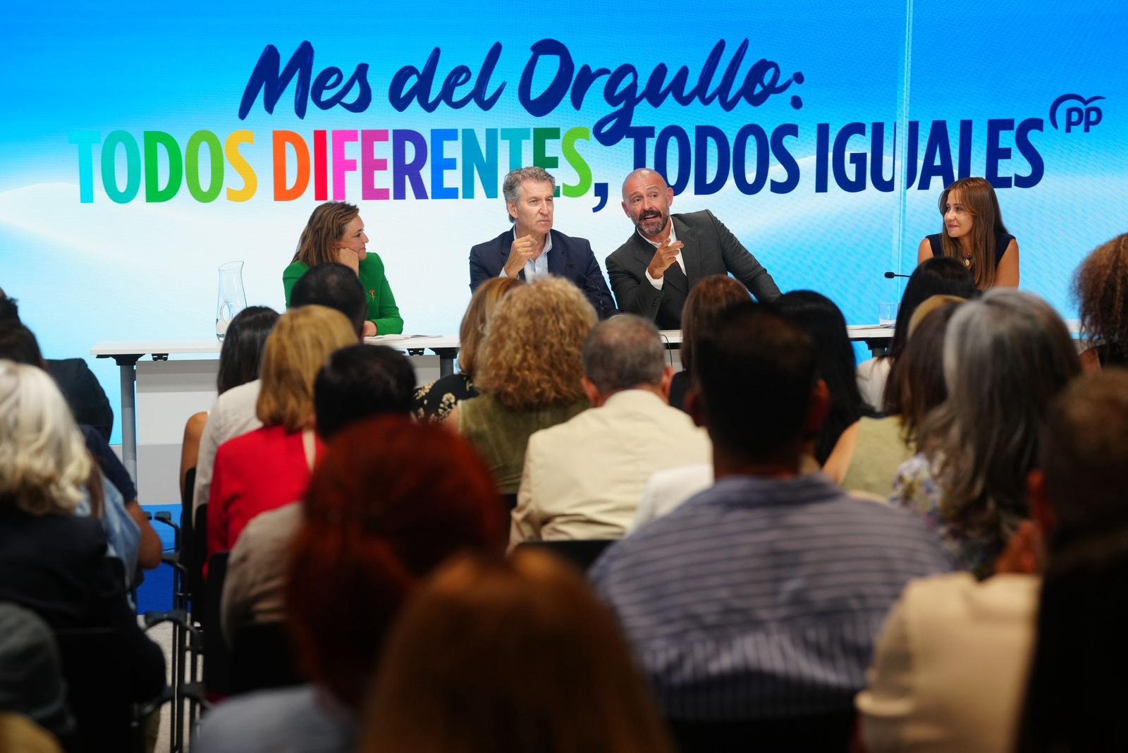 Feijóo reivindica la igualdad y la diversidad en la semana en la que se celebra el Día Internacional del Orgullo LGTBI