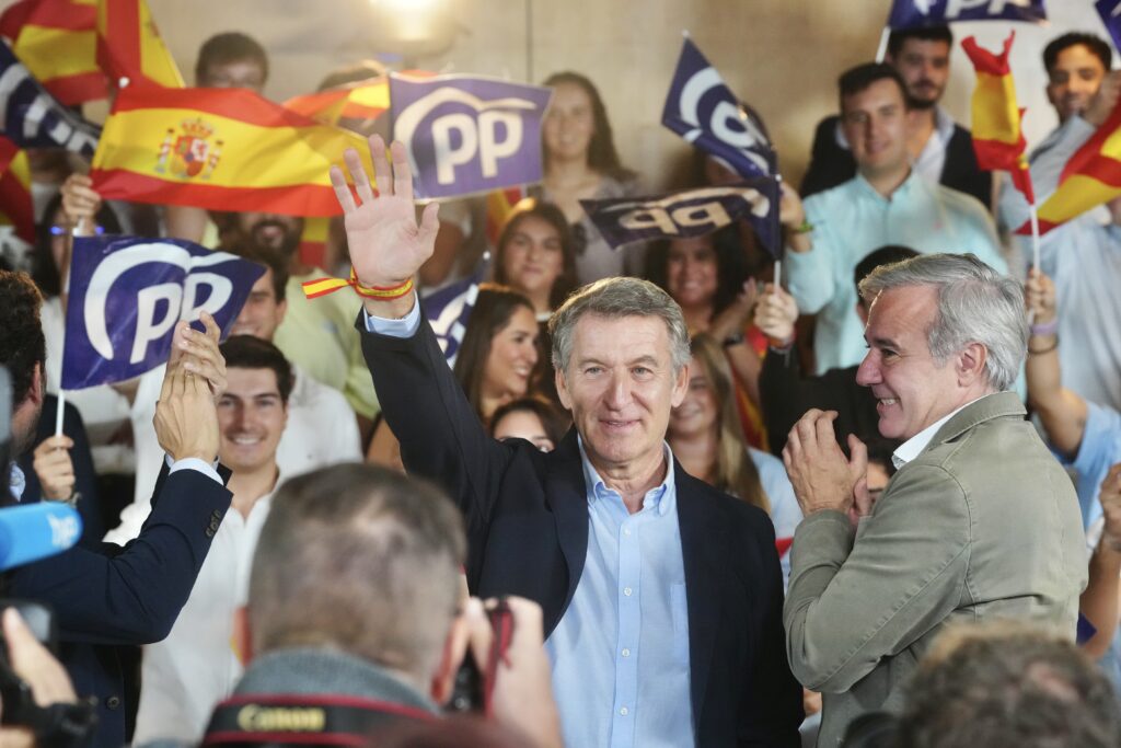 Feijóo, en un acto del Partido Popular en Huesca 13.10.2026