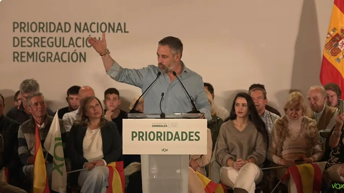Santiago Abascal participa en un acto de VOX en Segovia
